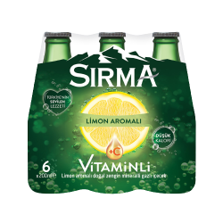 Sırma Limon Aromalı C Plus Doğal Maden Suyu (6 x 200 ml)
