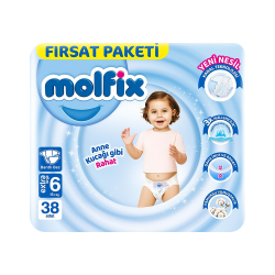Molfix Fırsat Paketi  XL Bebek Bezi 15+ kg No: 6 (38'li)