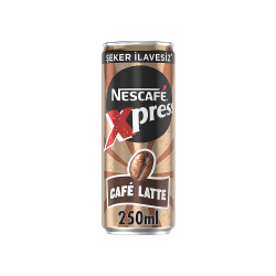 Nestlé Nescafé Xpress Cafe Şeker İlavesiz Latte (250 ml)