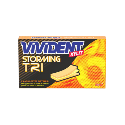 Vivident Storming Tri Mango, Çarkıfelek ve Narenciye Aromalı Sakız (33 g)