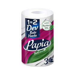 Papia BioCare 1=2 Dev Rulo Havlu❌❌❌